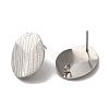 Non-Tarnish 304 Stainless Steel Stud Earrings Findings STAS-B041-07P-1