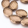 Electroplated Non-magnetic Synthetic Hematite Beads Strands G-P392-V04-2