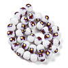 Printing Glass Beads for Necklaces Bracelets Making GLAA-B020-02A-07-3