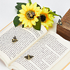 Brass Bees Display Decorations AJEW-WH0752-683-4