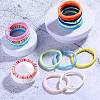 30Pcs 15 Colors Polymer Clay Heishi Surfer Stretch Bracelets Set BJEW-SW00134-4