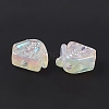 UV Plating Rainbow Iridescent Acrylic Beads PACR-M003-02F-4