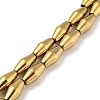 Electroplated Synthetic Magnetic Hematite Beads Strands G-Z032-B01-02F-1