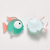 Translucent Frosted Resin Cabochons X-CRES-N022-15-2