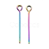 Ion Plating(IP) 304 Stainless Steel Eye Pins STAS-E156-01M-02-2