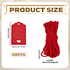 50Pcs Jewelry Display Kraft Paper Price Tags CDIS-LP0001-27-2