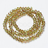 Electroplate Glass Beads Strands EGLA-A034-T6mm-J02-2