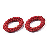 Spray Painted CCB Plastic Linking Rings CCB-Q091-011E-3