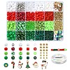 Christmas Theme DIY Acrylic Beads Bracelets Making Kits DIY-YW0010-91-1