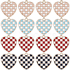 40Pcs 4 Colors Alloy Enamel Pendants ENAM-SC0004-34-1