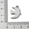 Anti-Tarnish 304 Stainless Steel Pendants STAS-L022-442P-3
