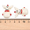 Christmas Opaque Resin Cabochons RESI-XCP0002-66D-3