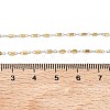 1.5MM Two Tone 304 Stainless Steel Cuboid Link Chain Necklaces for Women NJEW-G201-03GP-5