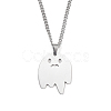 Non-Tarnish 201 Stainless Steel Pendant Necklaces for Man NJEW-Q336-02B-P-2