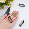 1 Set Alloy Belt Buckle Loop DIY-GF0005-80B-3