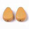 Painted Natural Wood Beads X-WOOD-R265-04-2