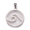 Non-Tarnish 304 Stainless Steel Pendants STAS-N096-01P-2