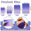 72Pcs 4 Styles Two Tone Rectangle Plastic Gift Bags OPP-TA0001-15C-4