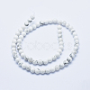 Natural Howlite Beads Strands X-G-P353-01-6mm-2