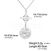 Witch Knot 304 Stainless Steel Hollow Pendant Necklaces for Women FS-WGCB0A9-11-1