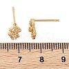 SHEGRACE Brass Micro Pave Clear Cubic Zirconia Stud Earring XGRQ4N172-729G-3
