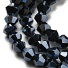 Opaque Solid Color Electroplate Glass Beads Strands EGLA-A039-P2mm-A17-3