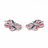 Brass Micro Pave Cubic Zirconia Connector Charms KK-E068-VB407-2-3