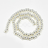 Electroplate Non-magnetic Synthetic Hematite Beads Strands X-G-Q465-38S-2