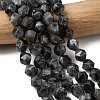 Natural Larvikite Beads Strands G-Z119-A32-02-1