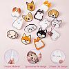 16 Pieces Acrylic Dog Brooch Pins Set JBR112A-5