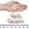 Natural Unfinished Wood Beads WOOD-S651-A12mm-LF-4