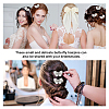1Pc Big Bowknot Polyester Hair Barrettes & 6Pcs Butterfly Iron Alligator Hair Clips OHAR-GA0001-04-7
