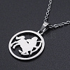 Non-Tarnish 201 Stainless Steel Pendants Necklaces LS-NJEW-S105-JN626-9-1