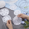 Cup Mat Cotton Coaster AJEW-GF0002-10-4