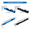 4Pcs 4 Style Nylon Adjustable Add-A-Bag Luggage Strap & Polyester Luggage Straps FIND-PH0007-06-WH-3