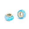 Faceted Glass European Beads GPDL-E004-03A-1