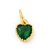 Brass Micro Pave Cubic Zirconia Pendants KK-H204-01G-06-1