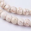 Synthetic Turquoise Beads Strands G-E456-45B-6mm-3