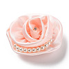 Flower Cloth with Plastic Pearl Brooch Pin JEWB-K013-01P-03-1