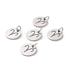 Non-Tarnish 304 Stainless Steel Charms STAS-Q201-T445-1S-3