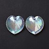 UV Plating Rainbow Iridescent Acrylic Pendants OACR-C003-08G-4