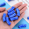 Opaque Spray Painted Acrylic Beads MACR-S372-001F-B02-5