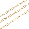 304 Stainless Steel Textured Paperclip Chains CHS-I009-01G-1