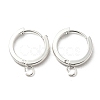 201 Stainless Steel Huggie Hoop Earrings Findings STAS-A167-01K-S-1