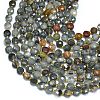 Natural Eagle Eye Stone Beads Strands G-K389-B36-01-3