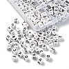 Opaque Acrylic Horizontal Hole Letter Beads SACR-YW0001-44-4