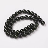 Synthetic Green Goldstone Beads Strands X-G-D169-02-8mm-1