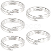 5Pcs 925 Sterling Silver Split Jump Rings STER-BBC0009-45B-1