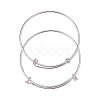 Adjustable Brass Bangles Making BJEW-BC0002-01-5