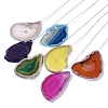 Brass Wire Wrapped Chakra Natural Gemstone Chips Hanging Ornaments AJEW-B028-01G-03-2